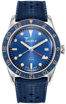 Squale SUB-39 GMT Blue Vintage Rubber Watch SUB39GMTB.HTB Image 1