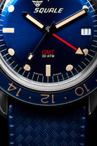 Squale SUB-39 GMT Blue Vintage Rubber Watch SUB39GMTB.HTB Image 8