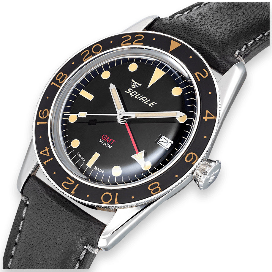 Squale SUB-39 GMT Vintage Black Watch SUB-39GMTV.PN Image 3