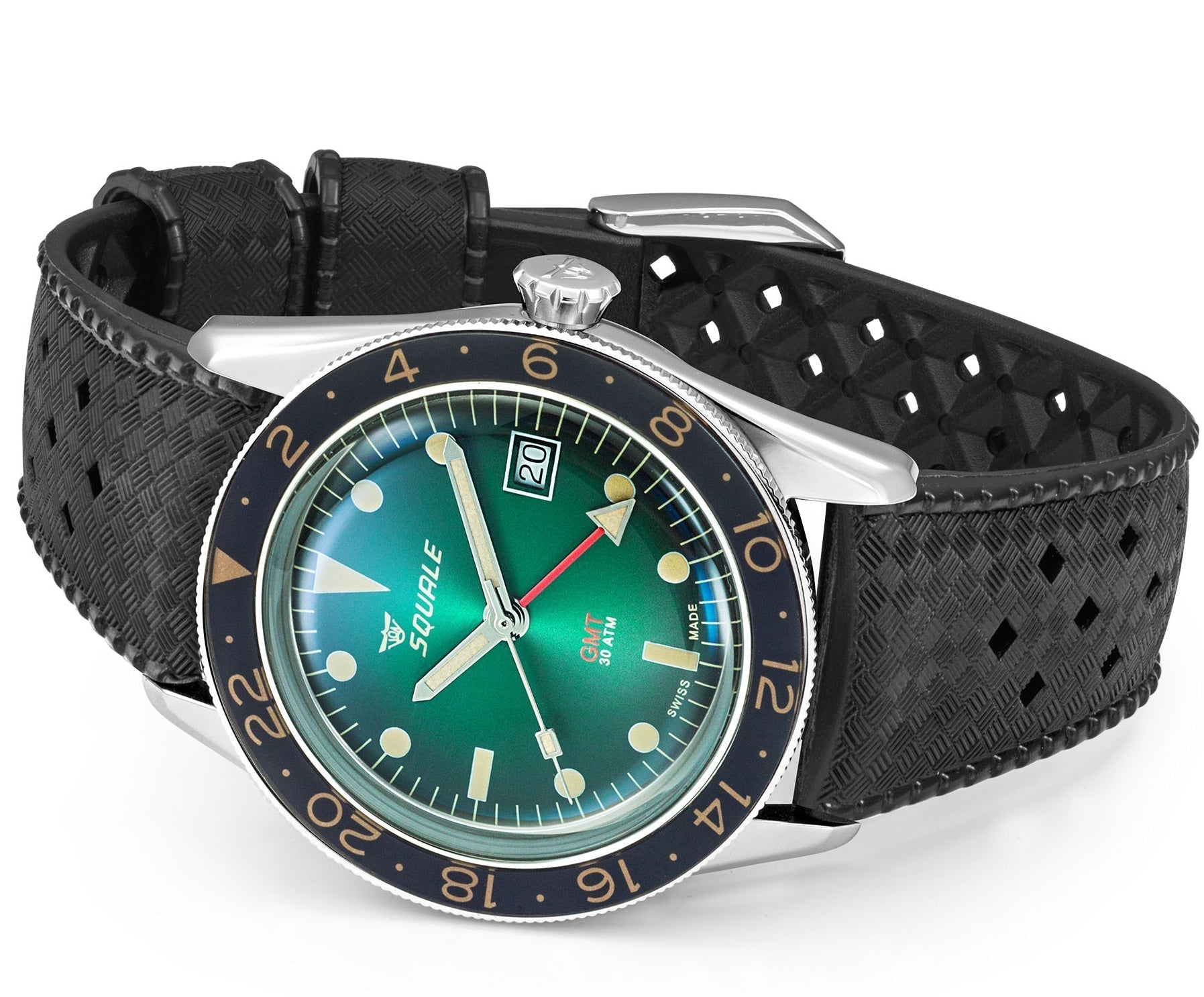 Squale SUB-39 GMT Vintage Green Watch SUB-39GMGR.HT Image 4