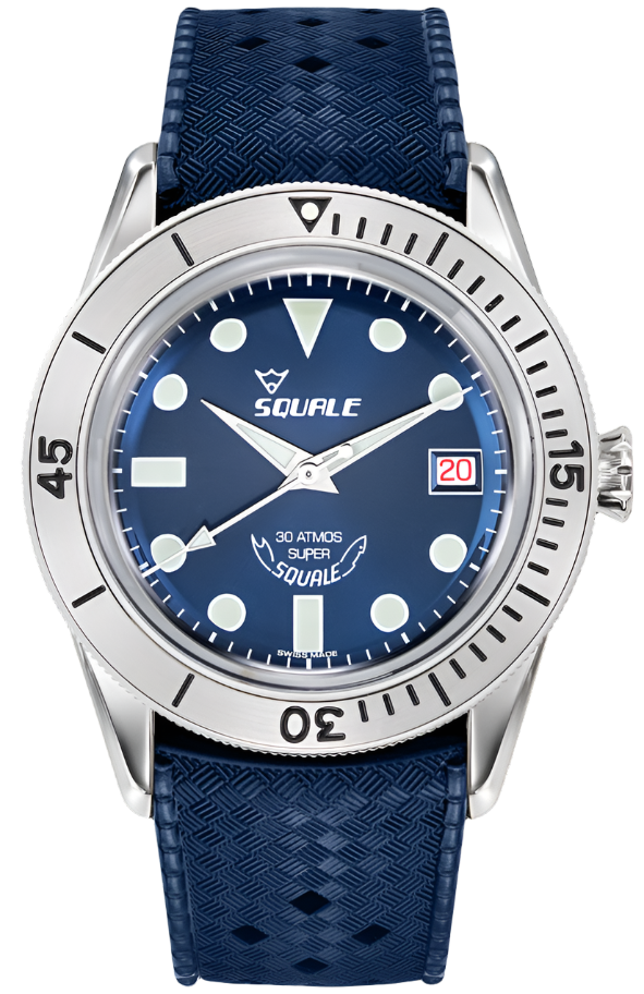 Squale SUB-39 Super Blue Rubber Watch SUB-39RD.HTB Image 1