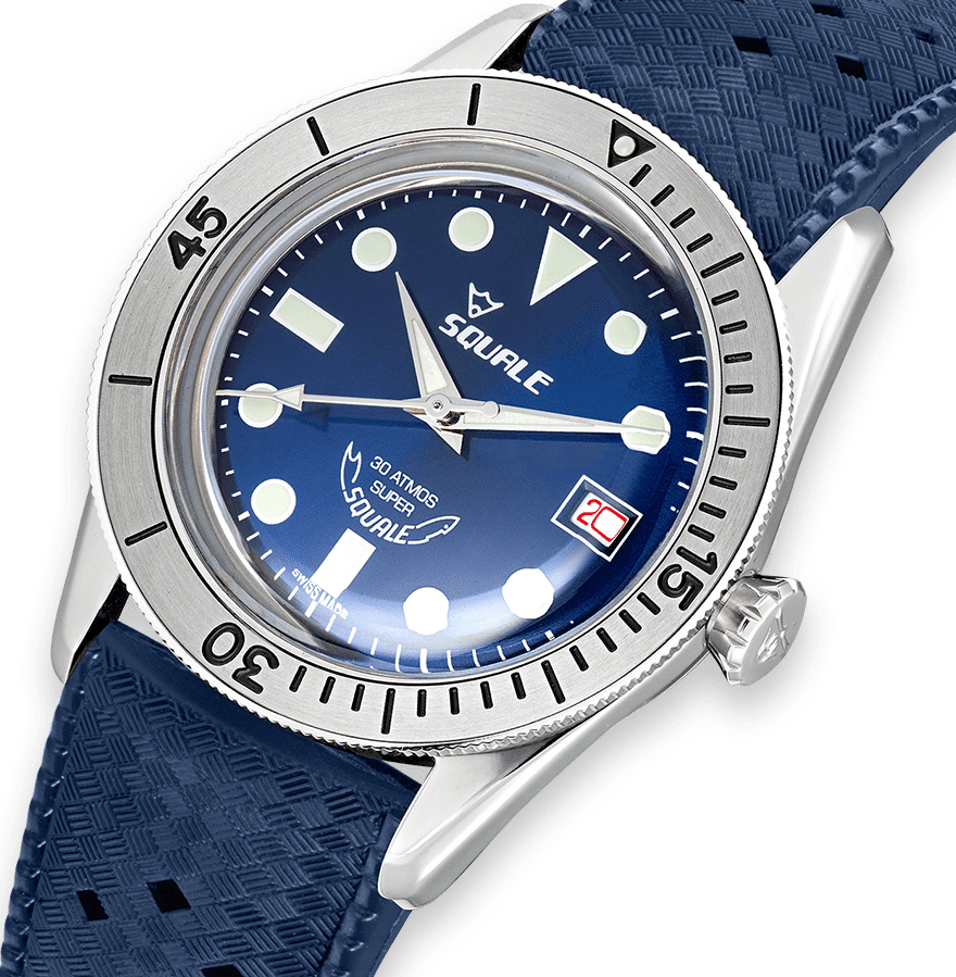 Squale SUB-39 Super Blue Rubber Watch SUB-39RD.HTB Image 3