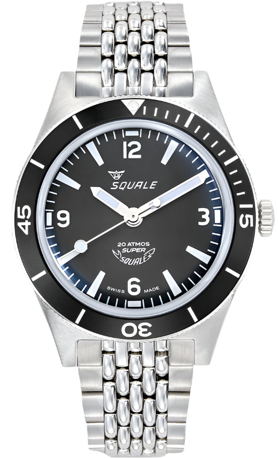 Squale SuperSquale Black Bracelet Watch SUPERMBKBK.AC Image 1