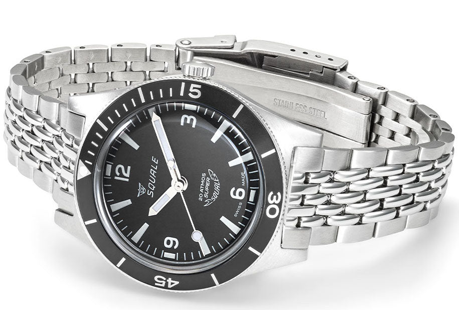 Squale SuperSquale Black Bracelet Watch SUPERMBKBK.AC Image 3