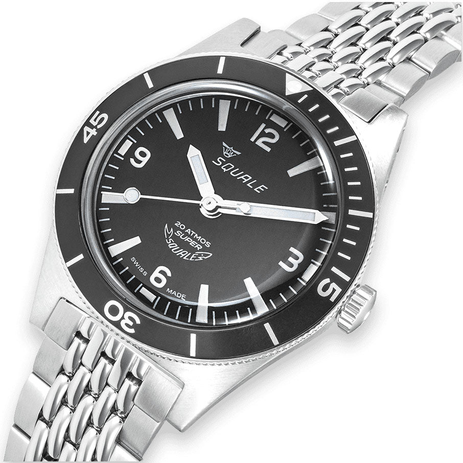 Squale SuperSquale Black Bracelet Watch SUPERMBKBK.AC Image 4