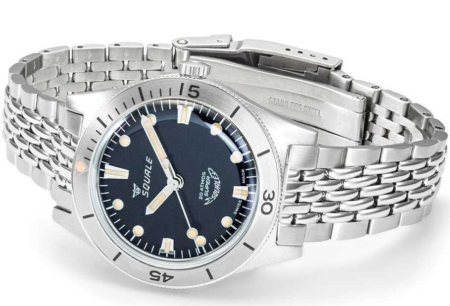 Squale SuperSquale Sunray Black Bracelet Watch SUPERSSBK.AC Image 3