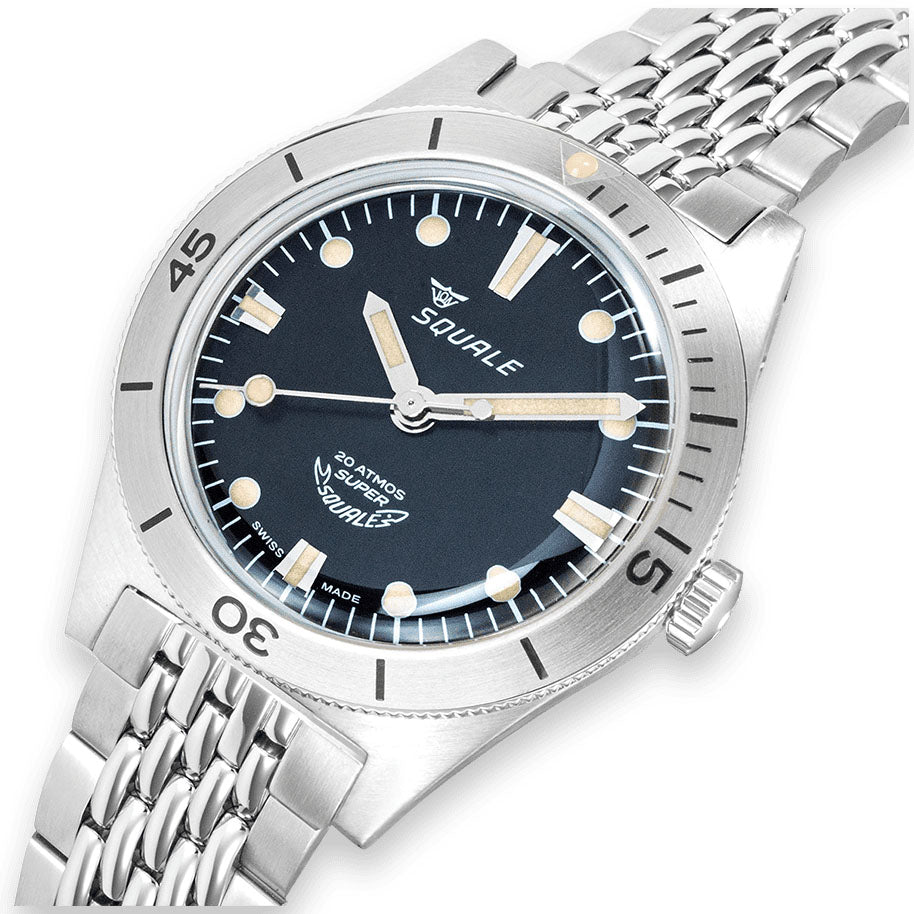 Squale SuperSquale Sunray Black Bracelet Watch SUPERSSBK.AC Image 4