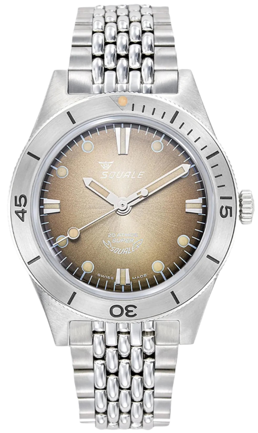 Squale SuperSquale Sunray Brown Bracelet Watch SUPERSSBW.AC Image 1
