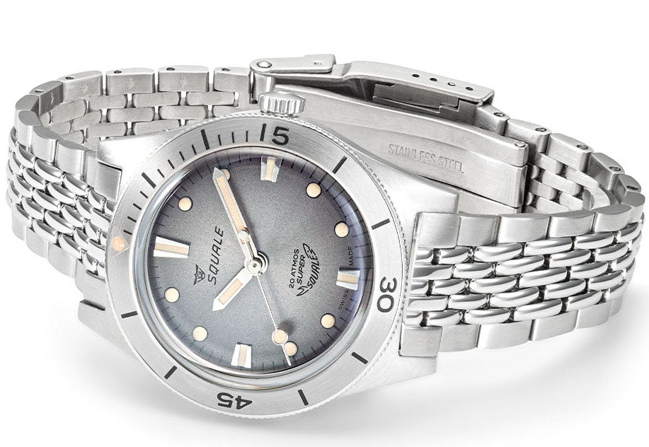 Squale SuperSquale Sunray Grey Bracelet Watch SUPERSSG.AC Image 3