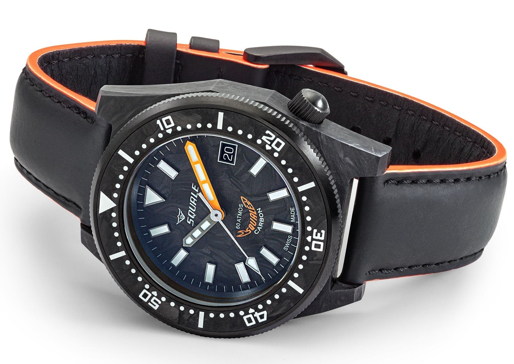Squale T183 Forged Carbon Watch T183AFCOR.RLOR Image 4