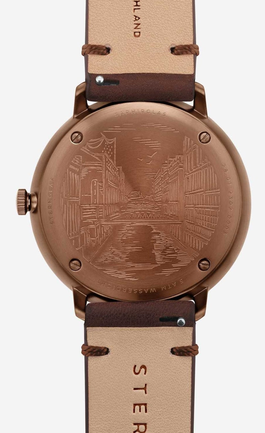 Sternglas Hamburg Blue Bronze Watch S01-HH27-VI17 Image 4