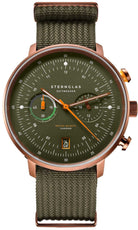 Sternglas Hamburg Chrono Green Bronze Watch S01-HC35-FI05 Image 1