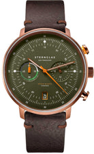 Sternglas Hamburg Chrono Green Bronze Watch S01-HC35-VI17 Image 1