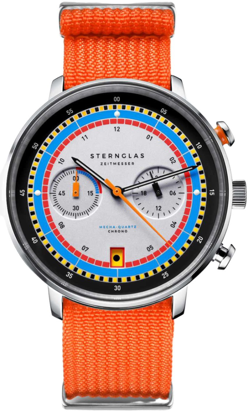 Sternglas Hamburg Chrono Regatta White Watch S01-HC36-FI02 Image 1