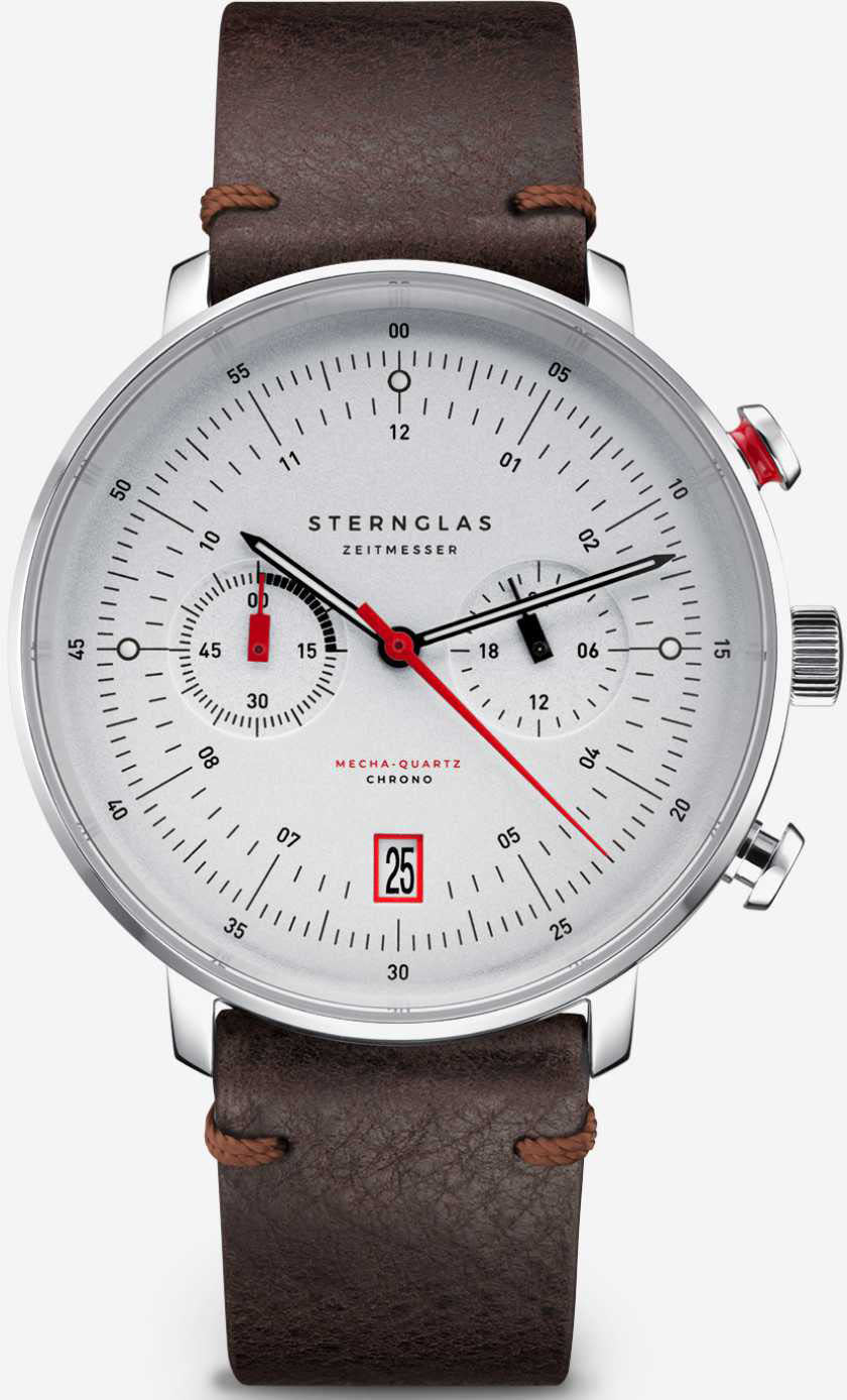 Sternglas Hamburg Chrono Silver Watch S01-HC10-VI11 Image 1