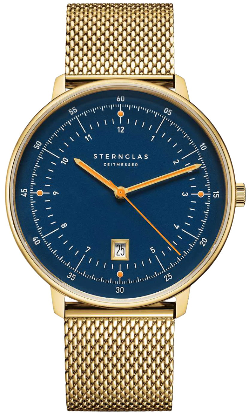 Sternglas Hamburg Dark Blue Gold Watch S01-HH07-MI05 Image 1