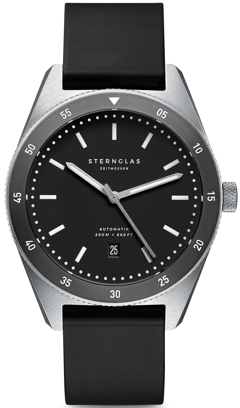 Sternglas Marus Automatic Black Rubber S02-MA03-KA01 Image 1