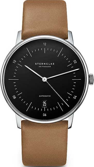 Sternglas Naos/A Automatic Leather Watch S02-NA03-PR01 Image 1