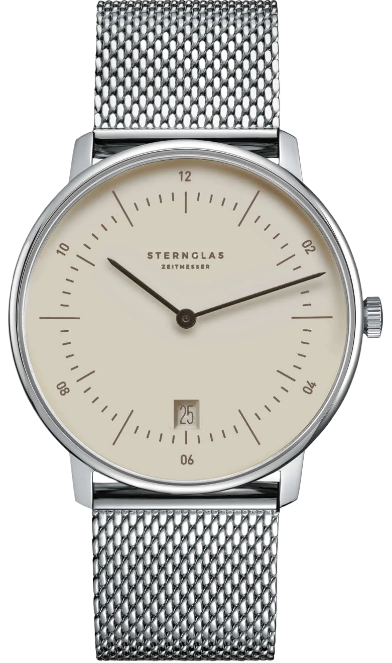 Sternglas Naos Light Brown Milanaise Watch S01-NA38-MI04 Image 1