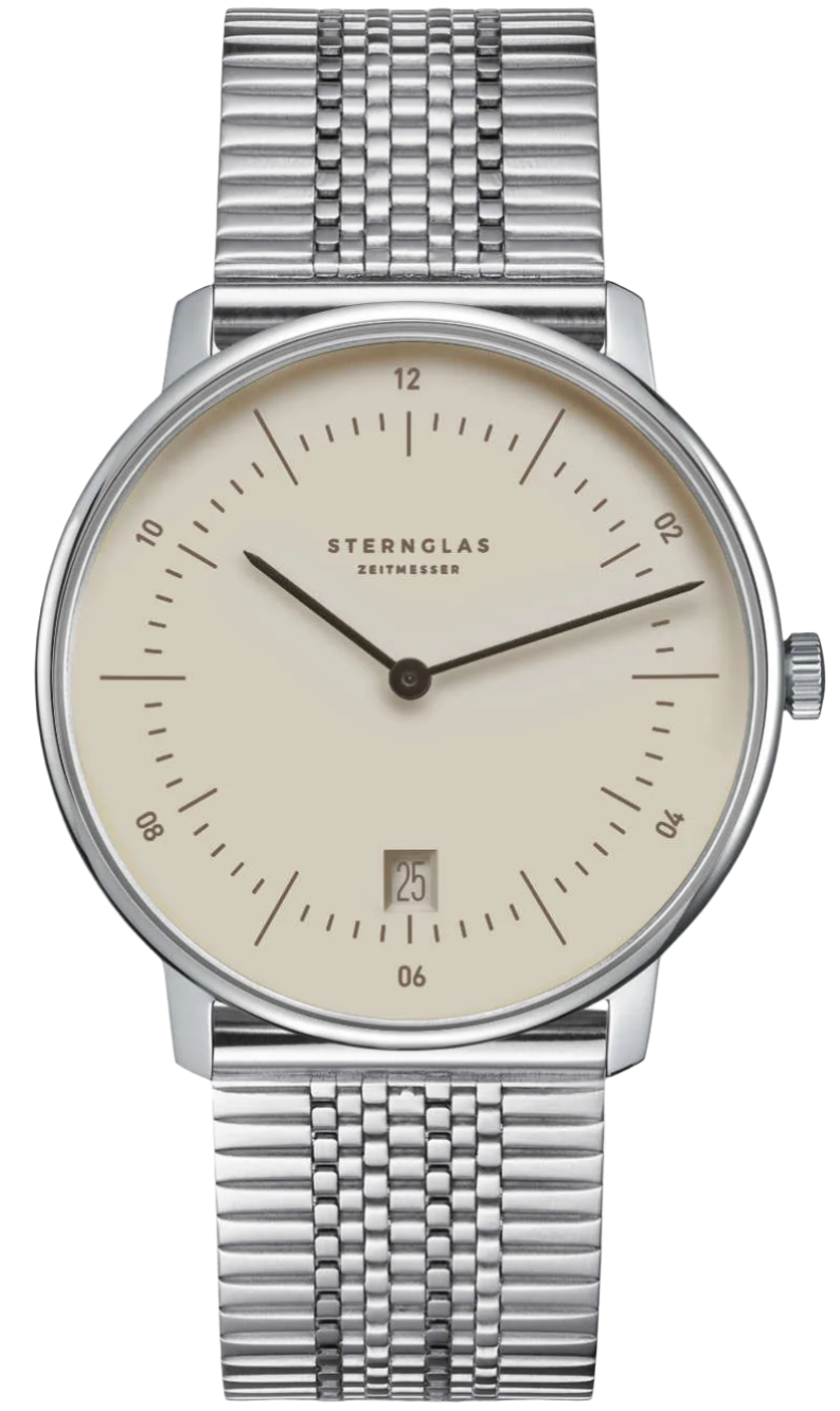 Sternglas Naos Light Brown Superslim Watch S01-NA38-ME08 Image 1