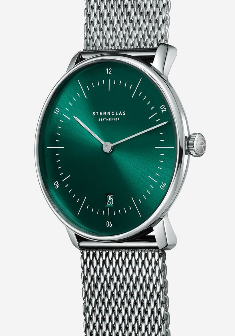 Sternglas Naos Sunburst Green Watch S01-NA08-MI04 Image 2
