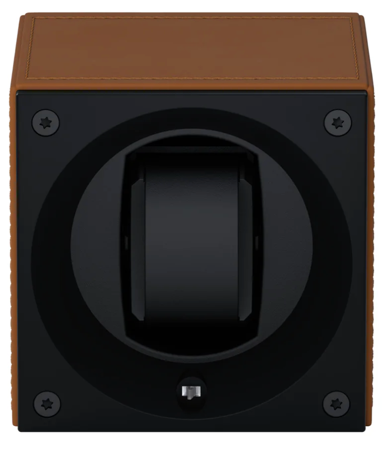 Swiss Kubik Watch Winder Masterbox Single Cognac Leather SK01.CV002 Image 2