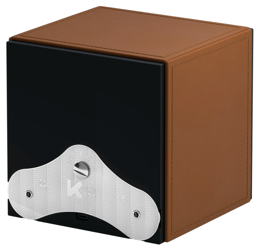 Swiss Kubik Watch Winder Masterbox Single Cognac Leather SK01.CV002 Image 3