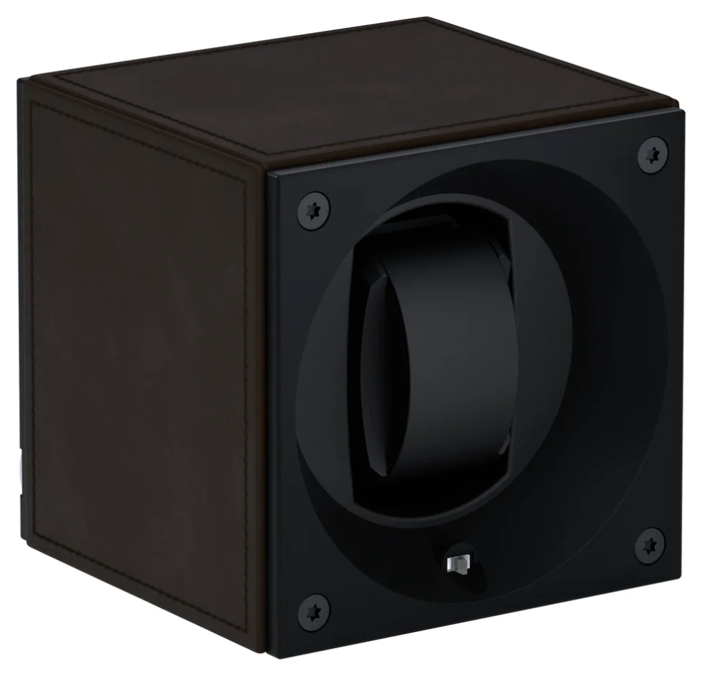 Swiss KubiK Watch Winder Masterbox Single Dark Brown Leather SK01.CV004 Image 1
