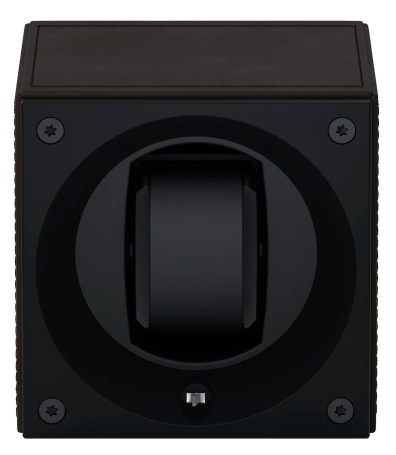 Swiss KubiK Watch Winder Masterbox Single Dark Brown Leather SK01.CV004 Image 2