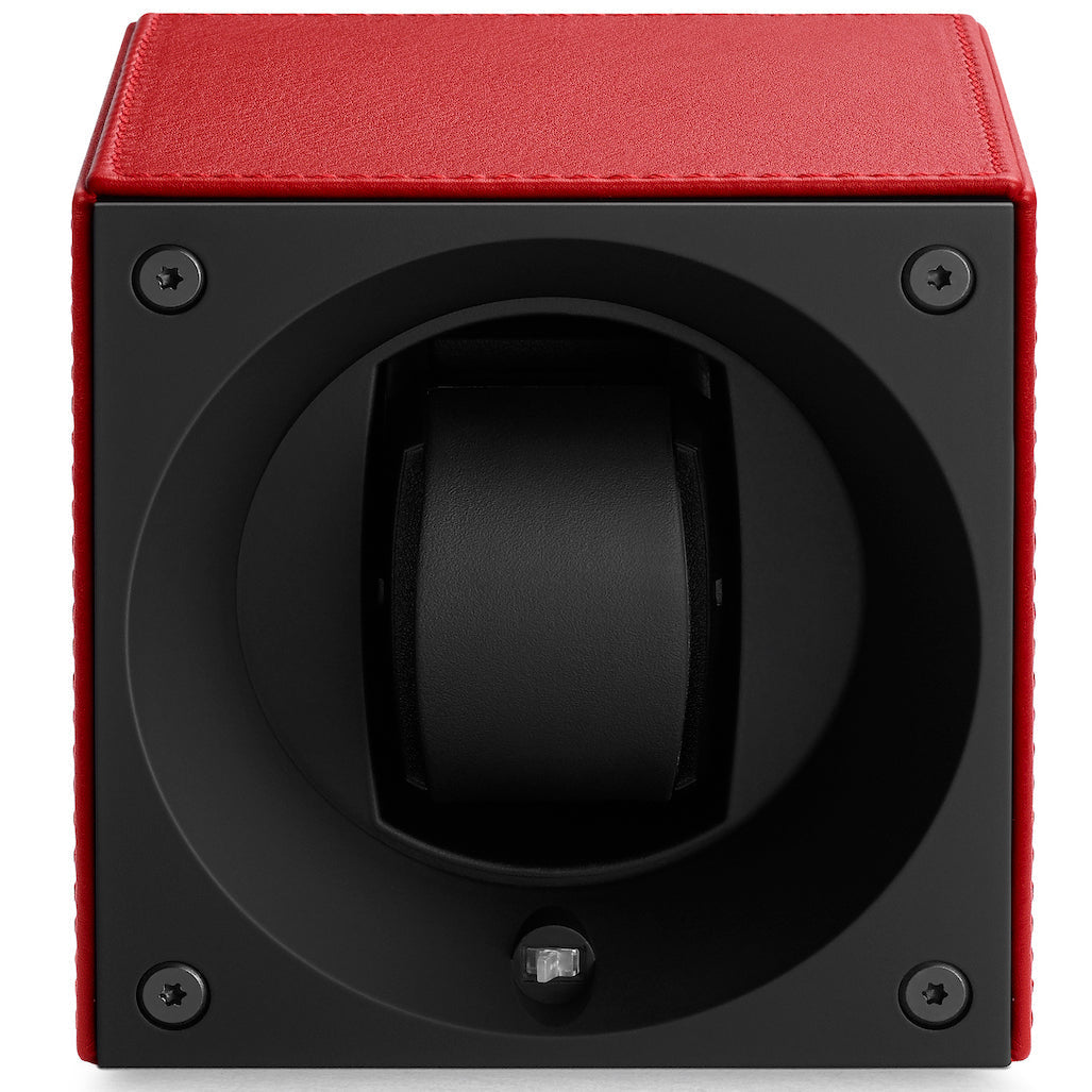Swiss KubiK Watch Winder Single Red leather SK01-CV-Rouge Image 2
