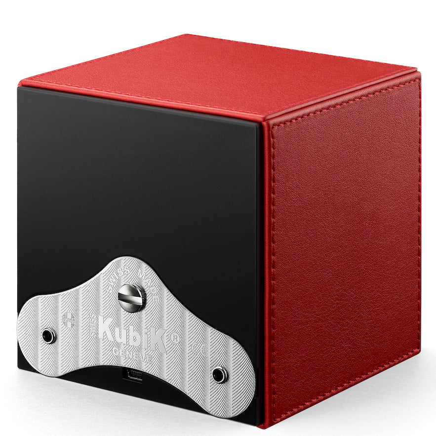 Swiss KubiK Watch Winder Single Red leather SK01-CV-Rouge Image 3