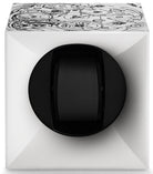 Swiss Kubik Watch Winder Single Startbox White Black Print SK01.STB.013.MVT Image 1