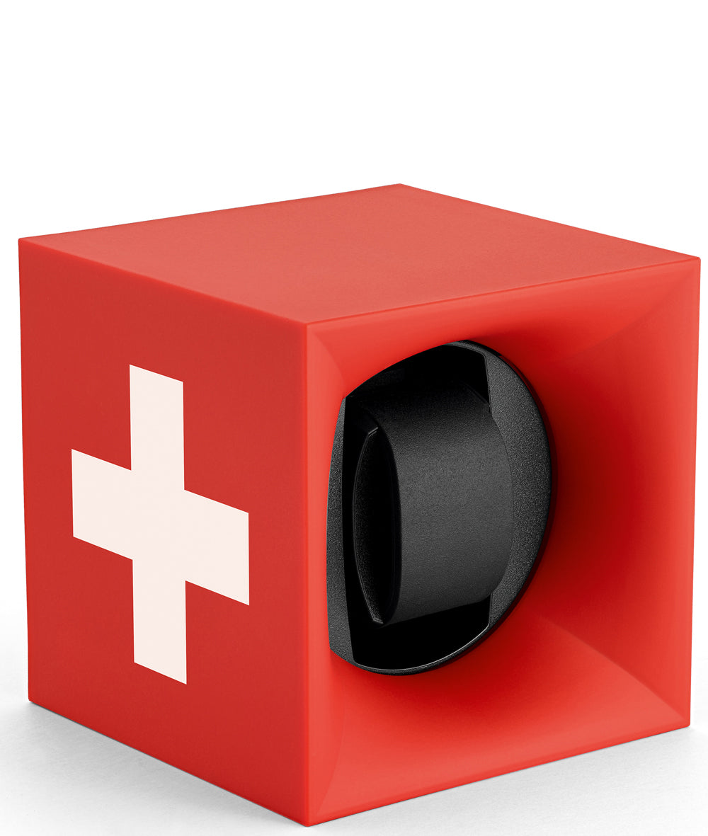 Swiss Kubik Watch Winder Single Swiss Cross SK01-STB004 Image 1