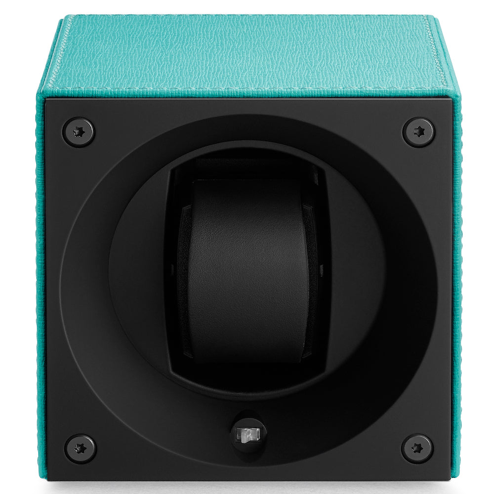Swiss KubiK Watch Winder Single Turquoise Leather SK01-CV-Turquoise Image 2