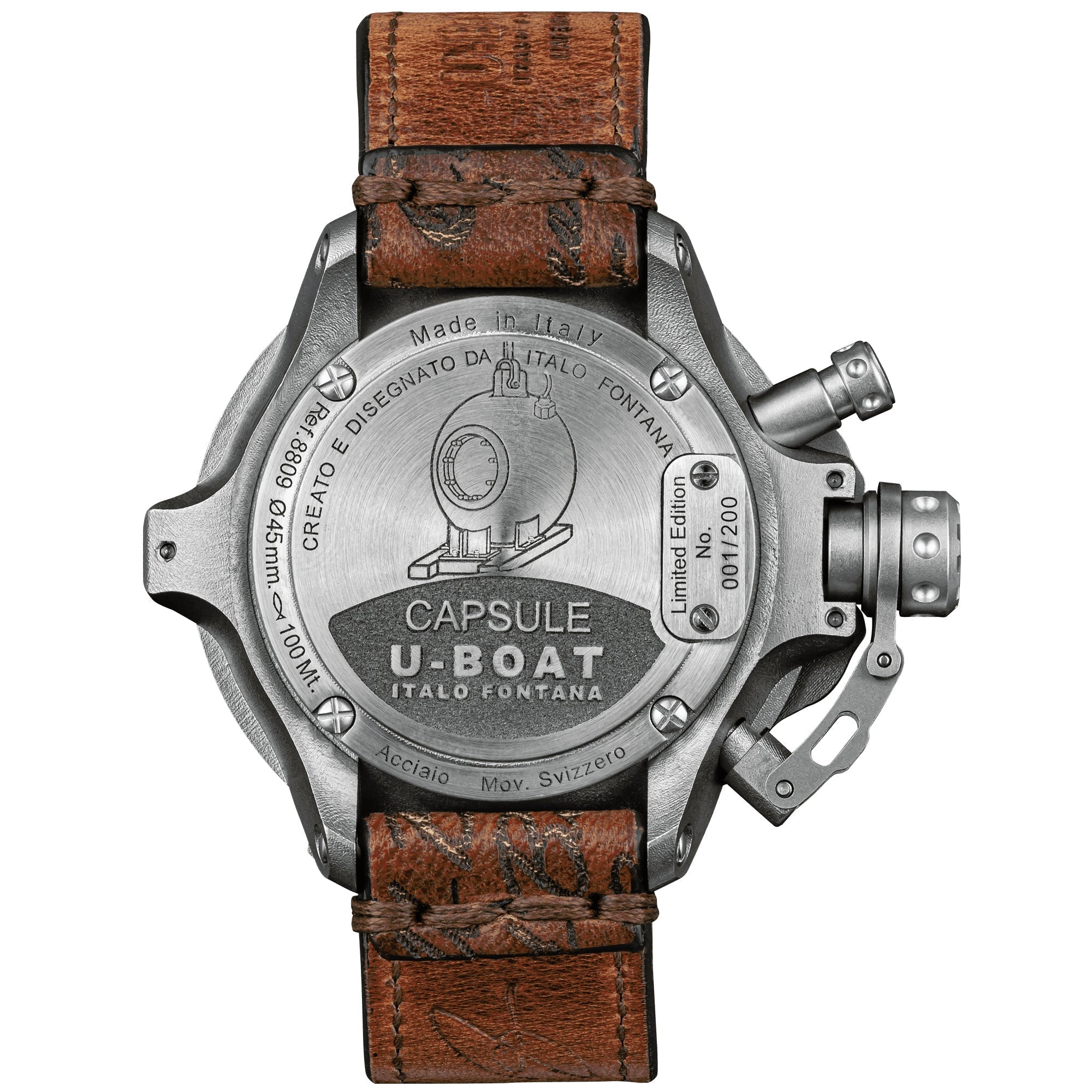 U-Boat Capsule 45mm SS BK BE Limited Edition Watch 8809 Image 2