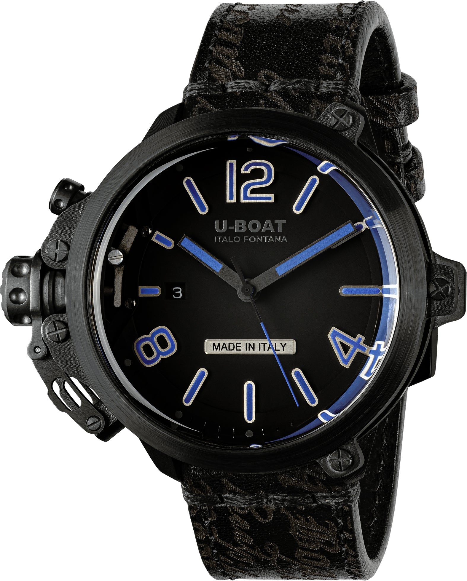 U-Boat Capsule 50mm PVD BK BL Limited Edition Watch 8806 Image 1