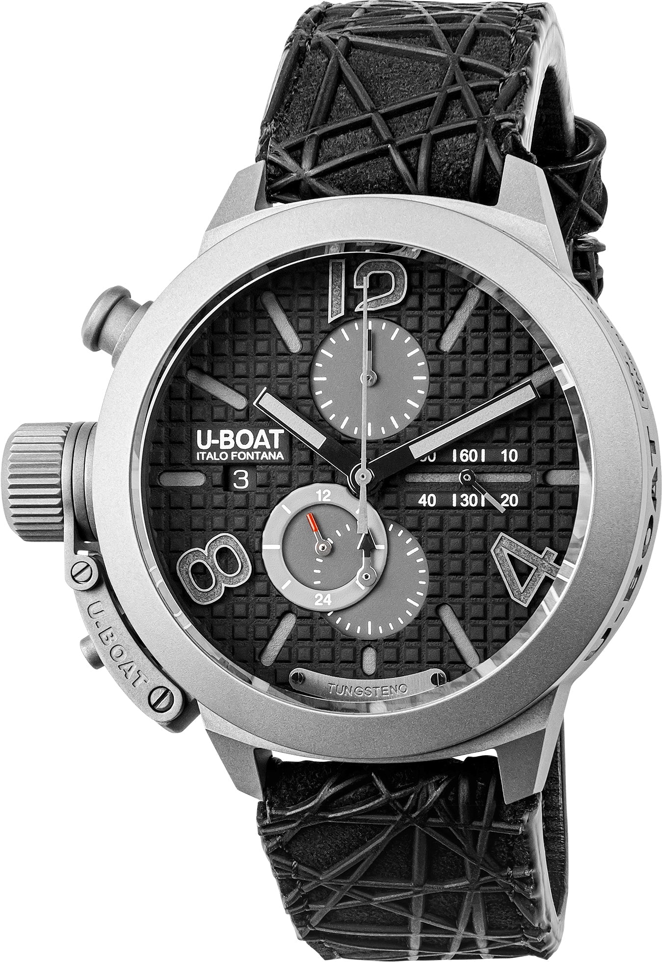 U-Boat Classico 45 Titanium Chronograph Tungsten Black Limited Edition Watch 3004 Image 1