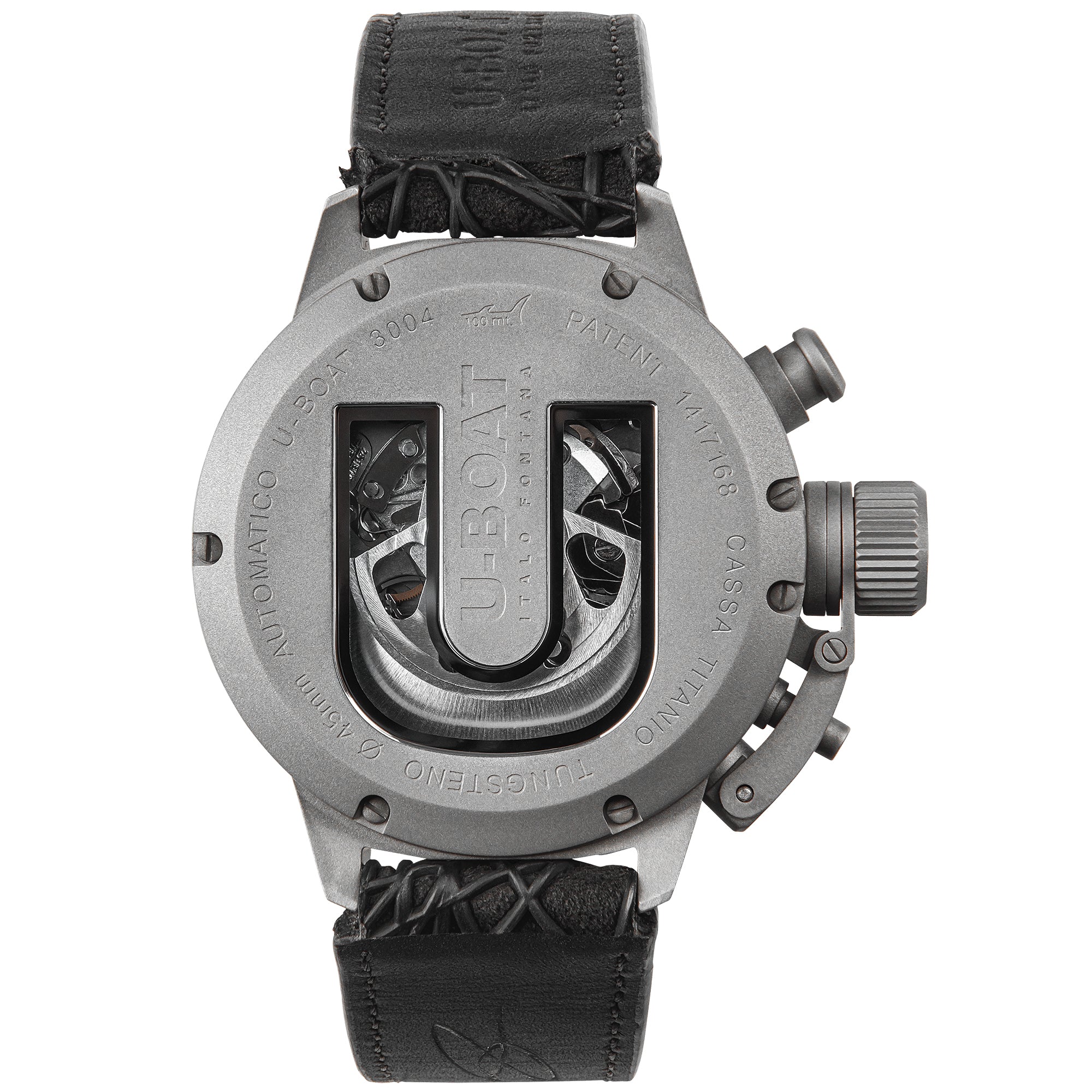 U-Boat Classico 45 Titanium Chronograph Tungsten Black Limited Edition Watch 3004 Image 2