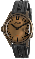 U-Boat Darkmoon 40 Brown Black Curve Vintage Watch D 9547 Image 1
