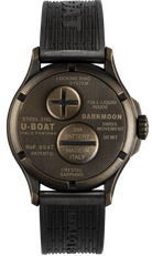 U-Boat Darkmoon 40 Brown Black Curve Vintage Watch D 9547 Image 2