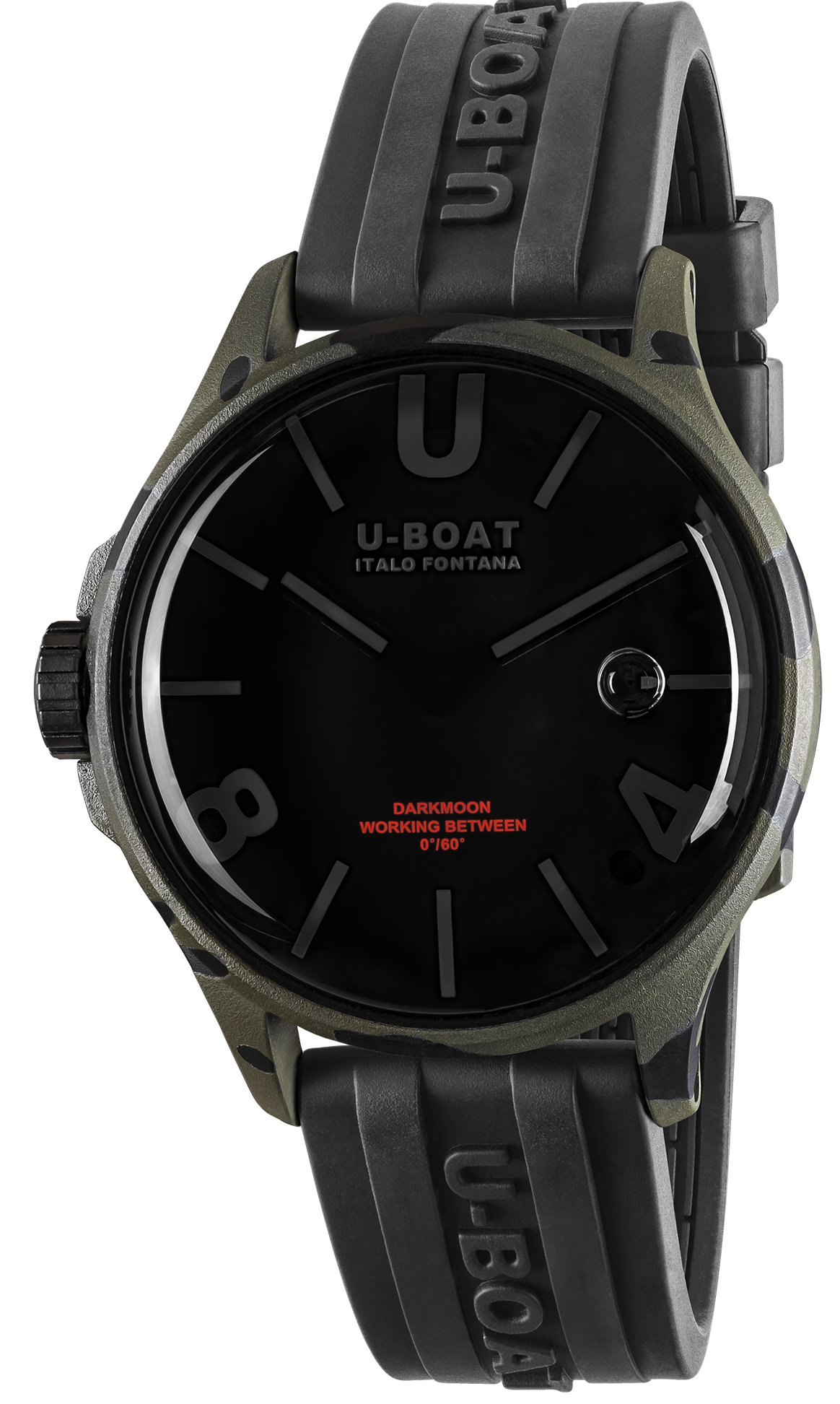 U-Boat Darkmoon 40 Camouflage Black Curve Watch 9552 Image 1
