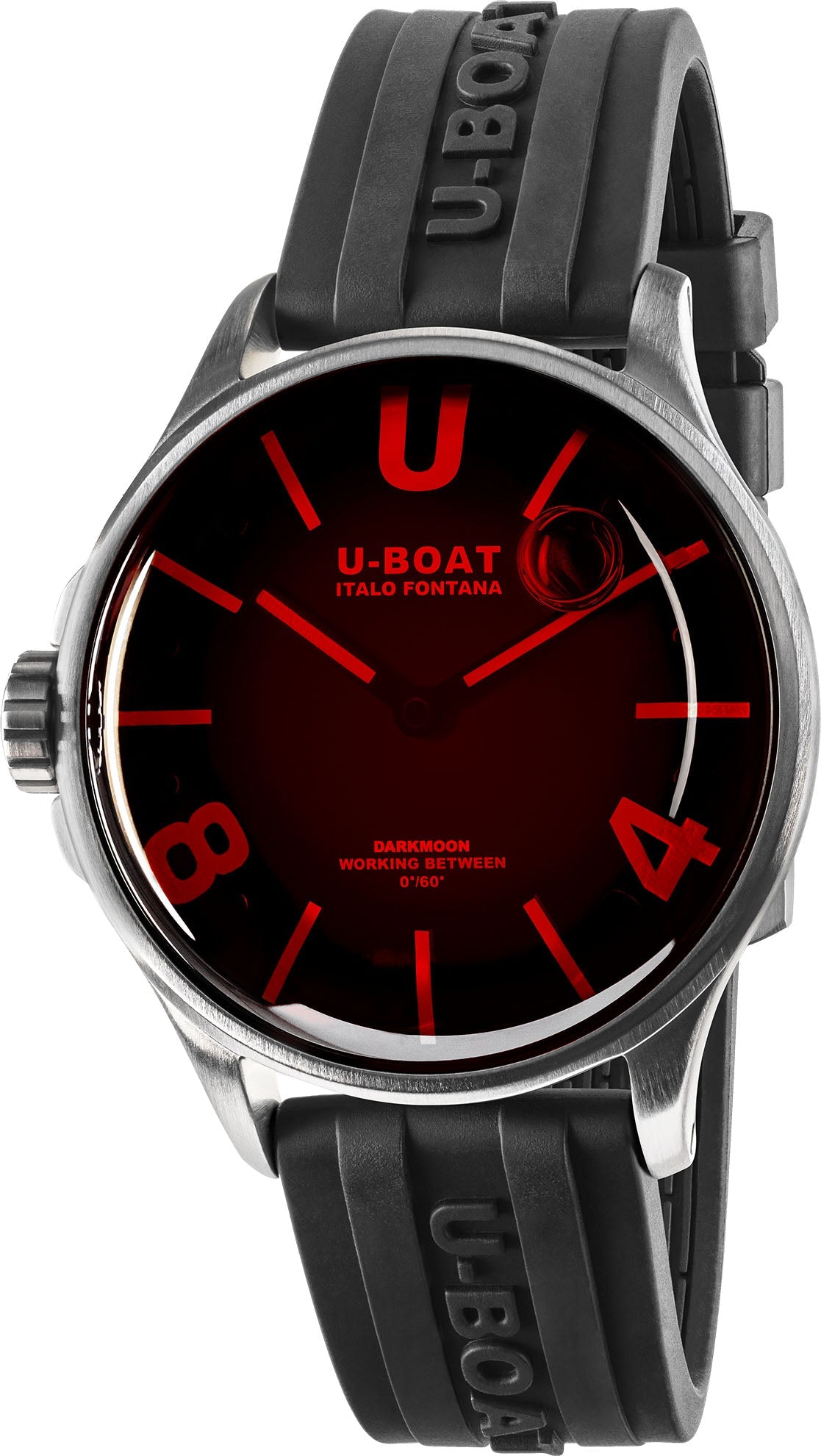 U-Boat Darkmoon 40mm Red SS Glass D 9305 Image 1