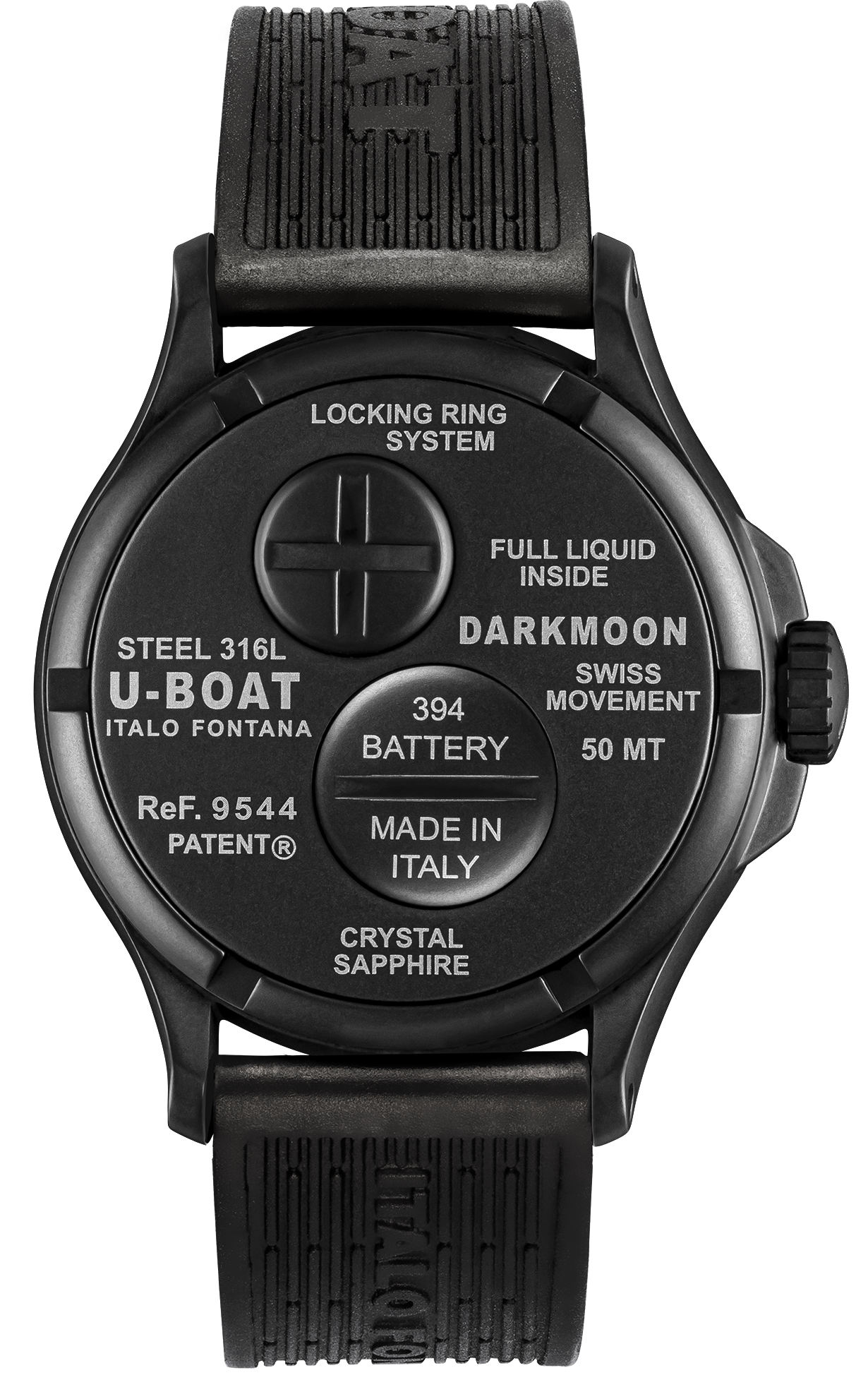 U-Boat Darkmoon 44 Black Curve PVD Watch D UBT-1062 Image 2