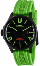 U-Boat Darkmoon 44 Black Green Curve PVD Watch D UBT-1071 Image 1