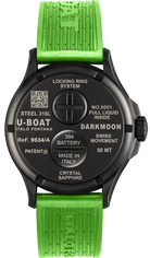 U-Boat Darkmoon 44 Black Green Curve PVD Watch D UBT-1071 Image 2