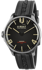U-Boat Darkmoon 44 Black SS Watch 8463/C Image 1