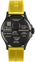 U-Boat Darkmoon 44 Black Yellow Curve PVD Watch D UBT-1068 Image 2