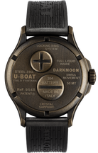 U-Boat Darkmoon 44 Brown Black Curve Vintage D 9548 Image 2