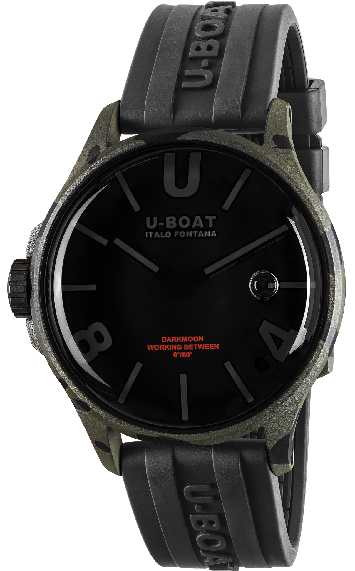U-Boat Darkmoon 44 Camouflage Black Curve Grey Watch D UBT-1066 Image 1
