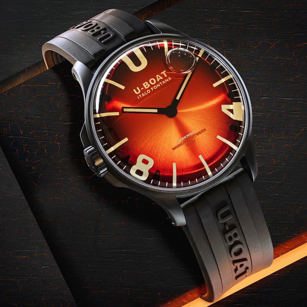 U-Boat Darkmoon 44 Cardinal Red PVD Watch 8697/B Image 3